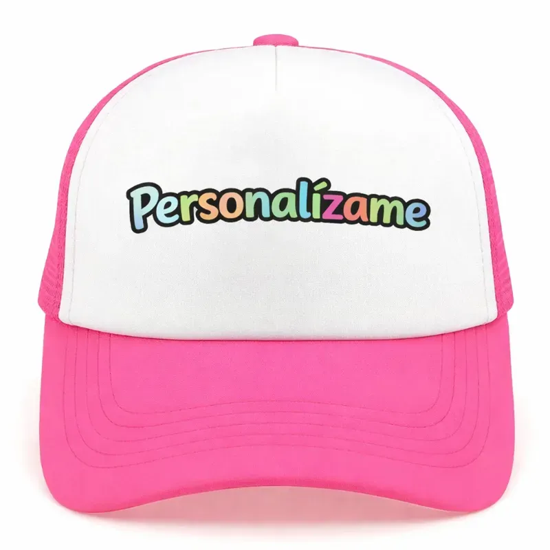 Gorra personalizable rosada