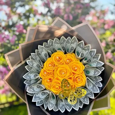 Ramos bullones con billetes