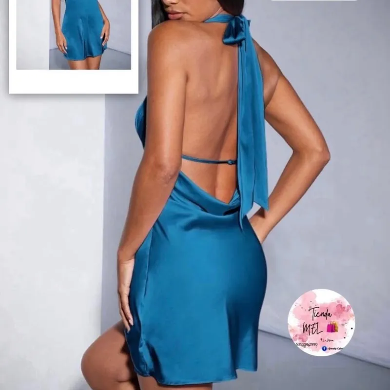 Vestido azul talla S