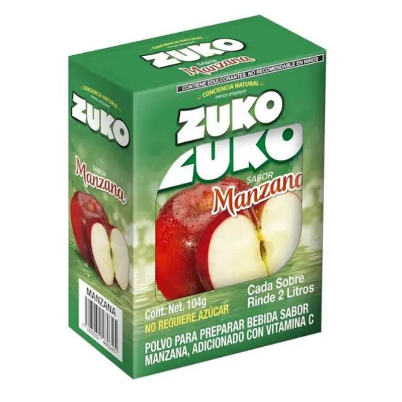Caja de Refresco Zuko de Manzana (8 unidades)