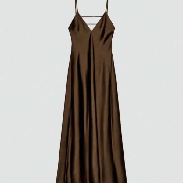 Vestido largo Satinado