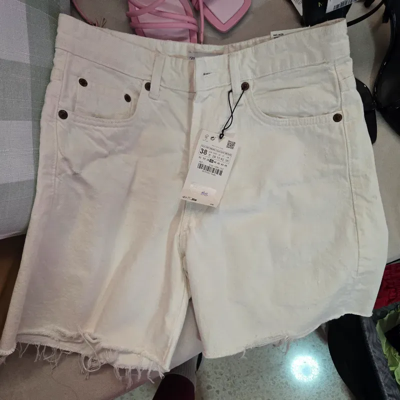 Short blanco Zara