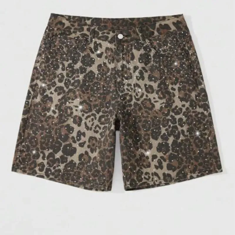 Shorts mezclilla brillo