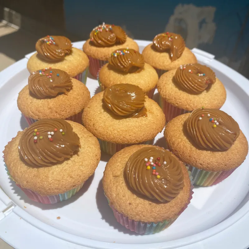 Cupcakes con dulce de leche