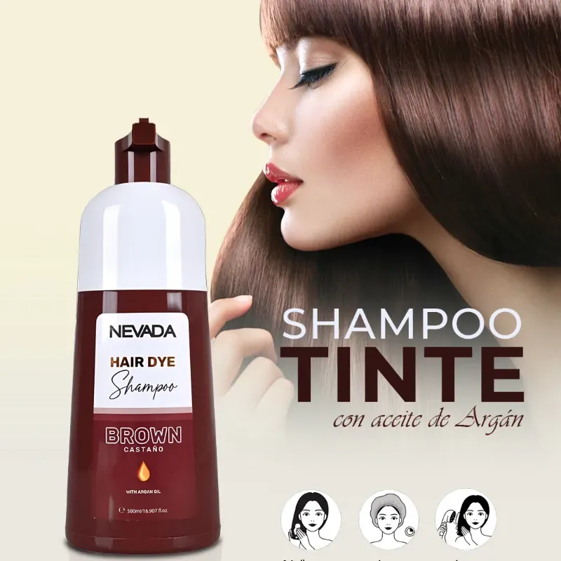 Shampoo Tinte Nevada Color Castaño 16 oz