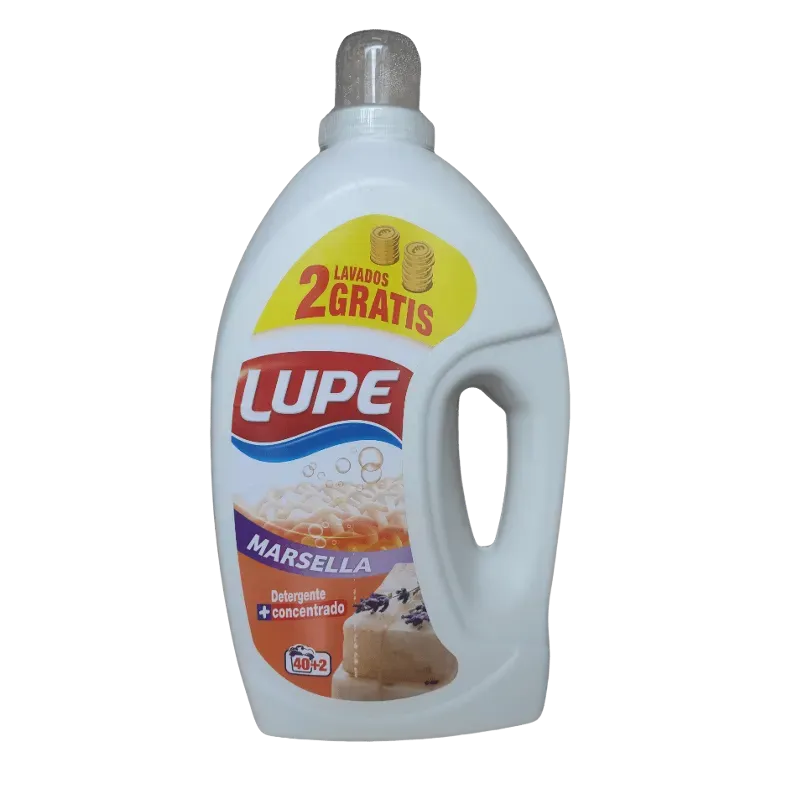 Detergente líquido para ropa marca lupe 2,6L
