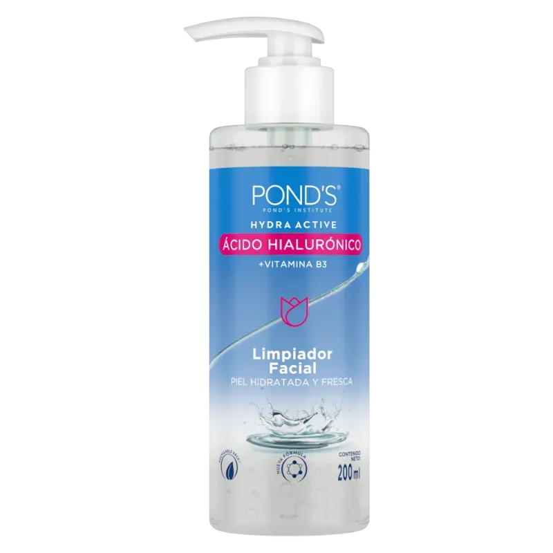 Limpiador Facial Pond's con Ácido Hialurónico 200ml