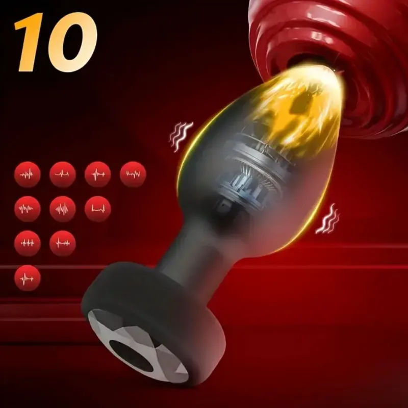 Vibrador de tapón Anal con control remoto