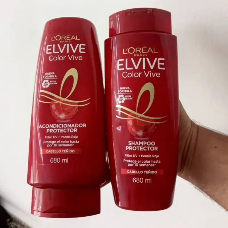 ❤️ Elvive  Loreal Paris Color Vive – Set de Shampoo & Acondicionador