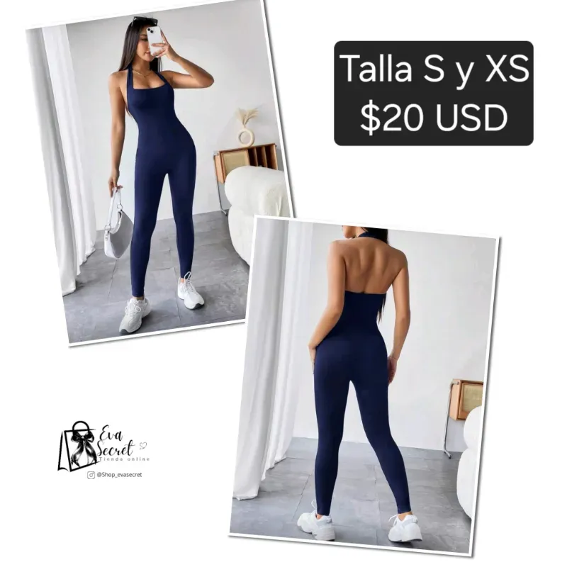 Mono pantalon azul oscuro talla XS