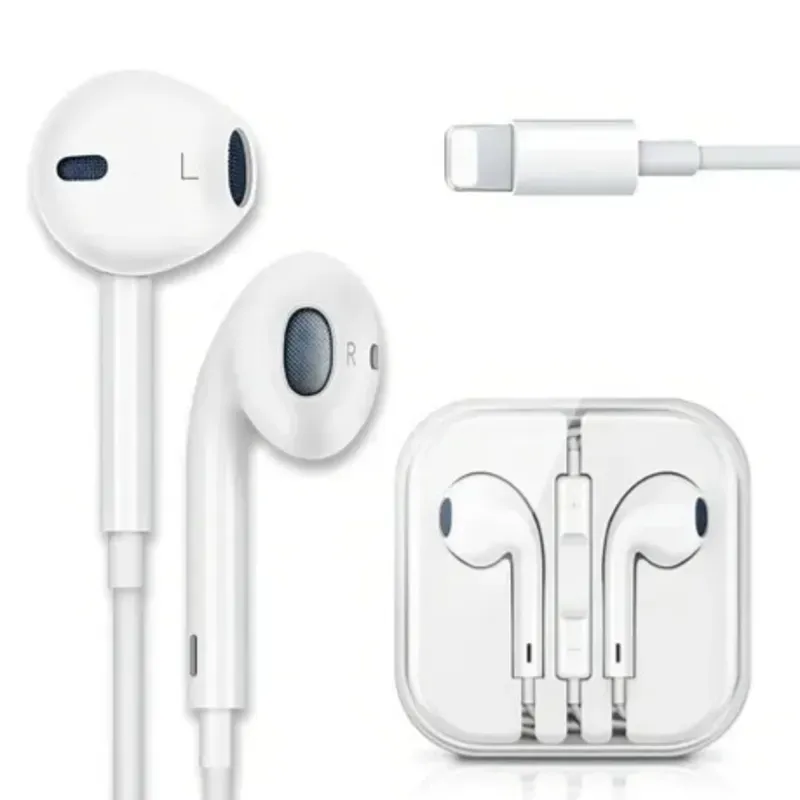 Audífonos de iPhone conector Lightning