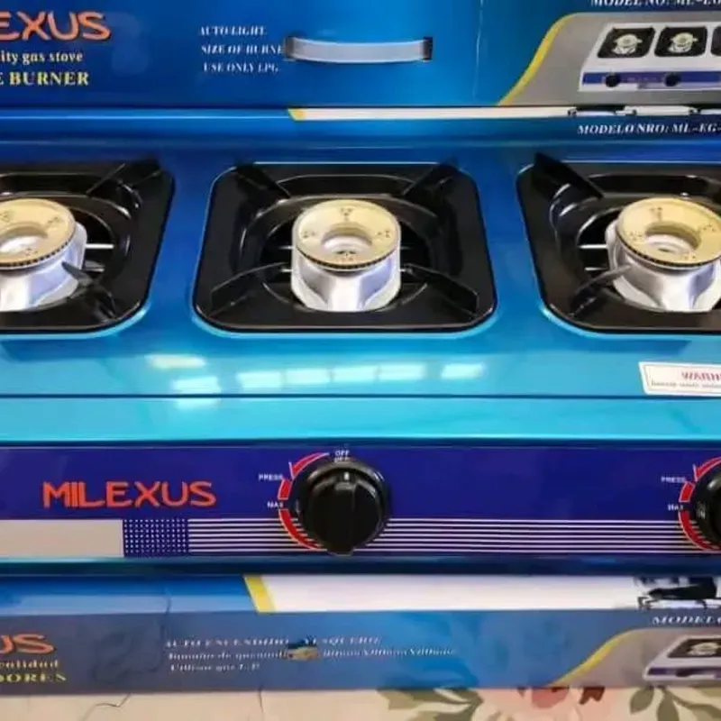 Cocina de meseta de 3 quemadores