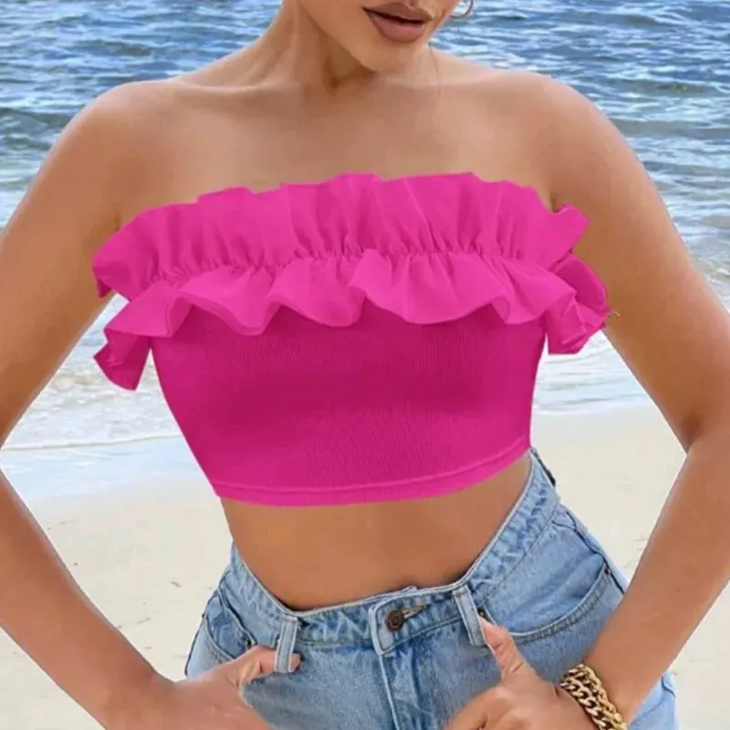  Top tubo de vuelo — Rosado