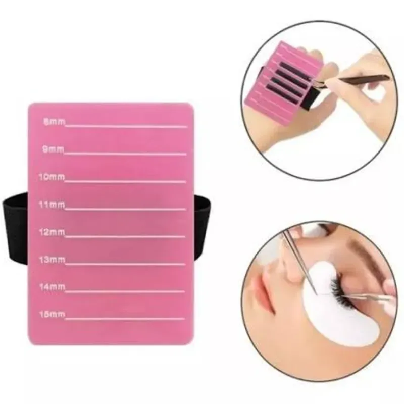 Muñequera porta pestañas