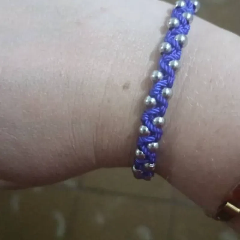 Pulsera con balines d acero inoxidable