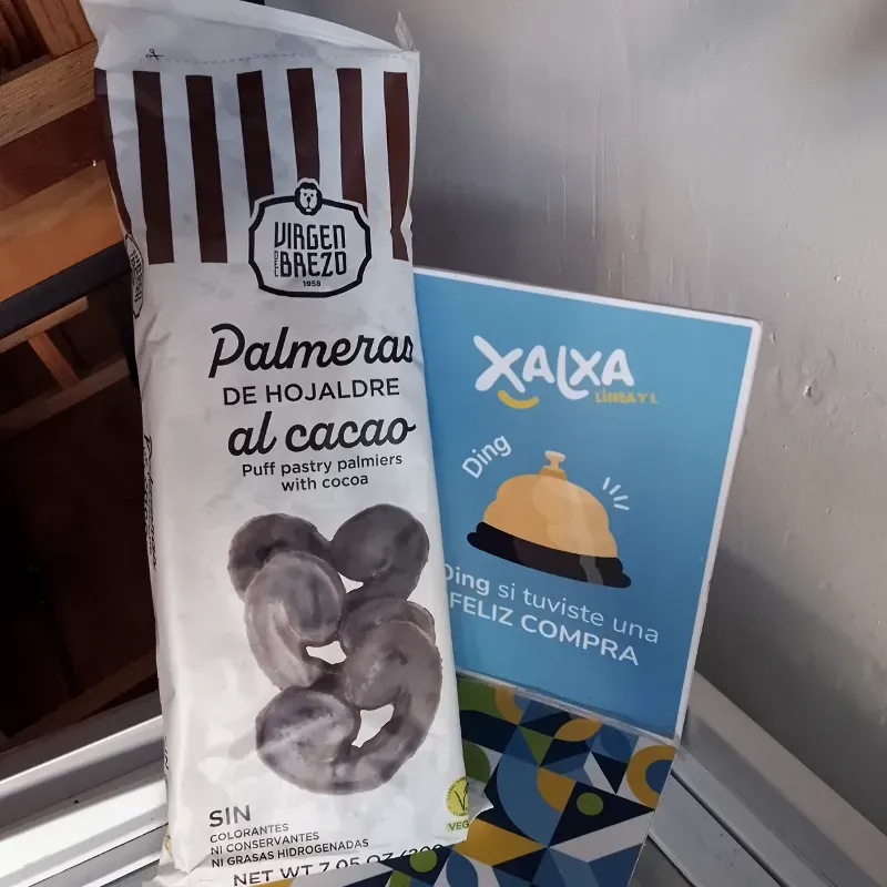 Palmeras de Hojaldre al Cacao
