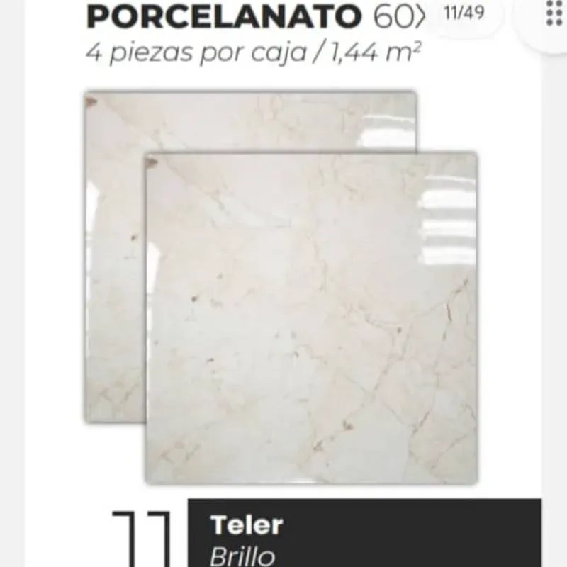 Losas Porcelanato Brillo Teler