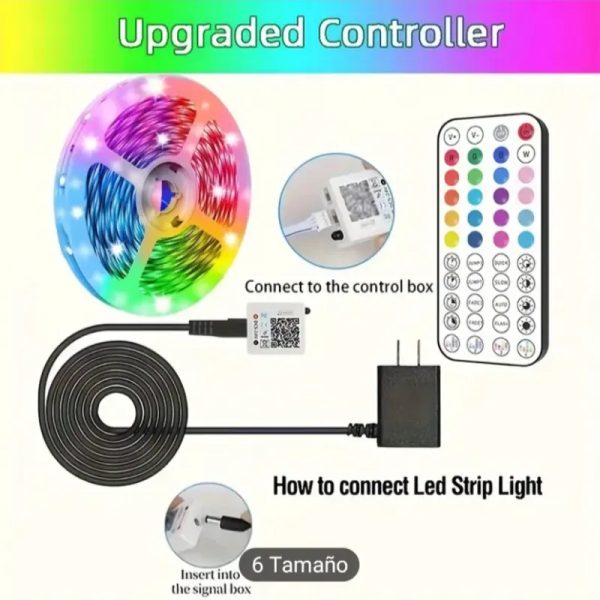 Luces led 30m con transformador y Bluetooth
