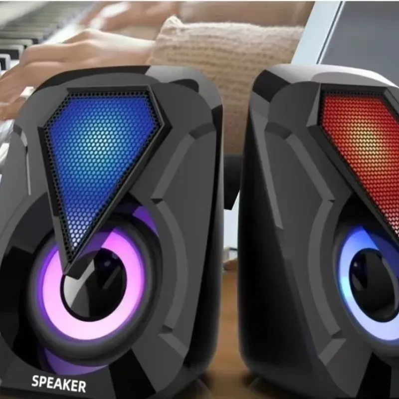  Mini Parlantes RGB para Laptop y PC 