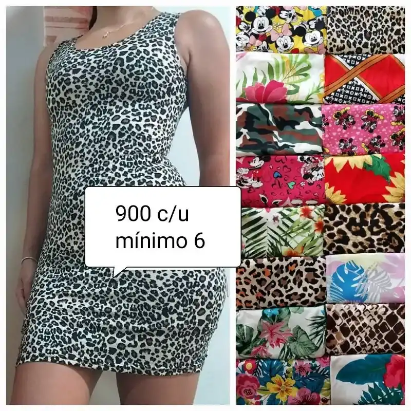 Vestido estrecho estampado
