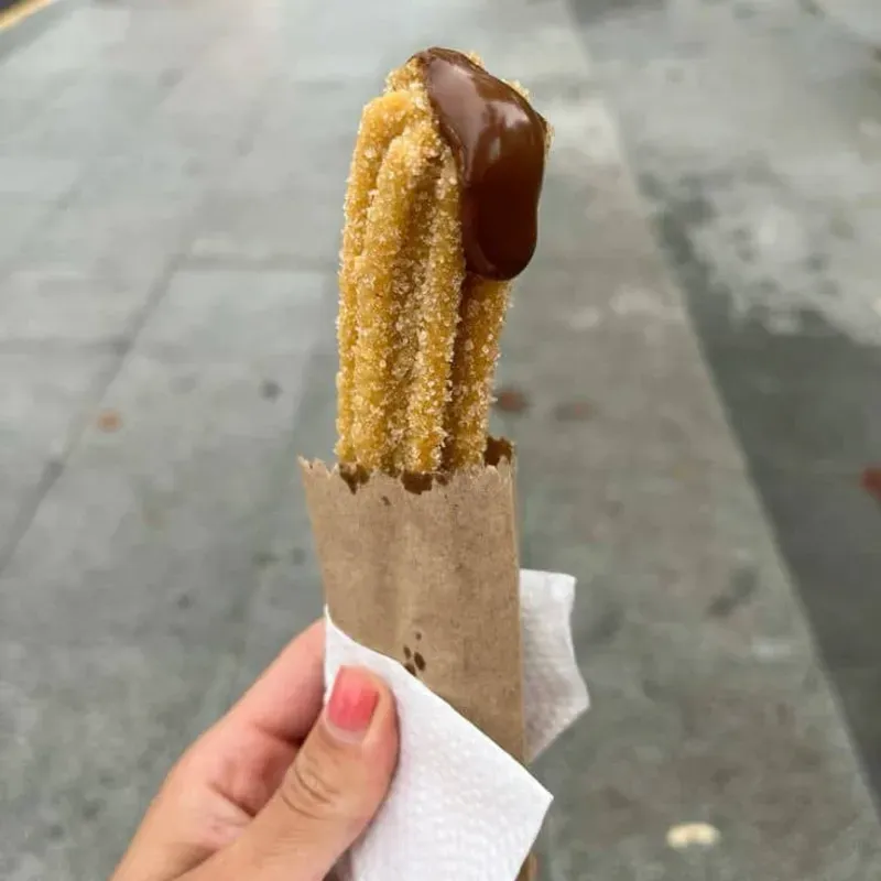 Churro Relleno de leche condensada