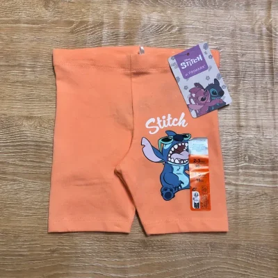 Leggins cortos de Stitch color naranja