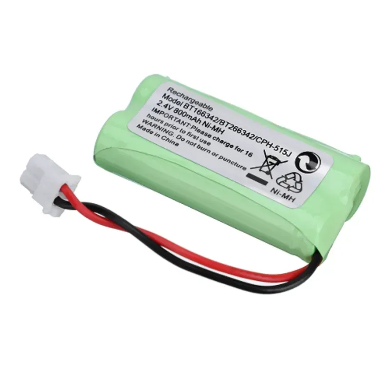 Pilas Recargables de teléfono inalámbrico 2.4V 800mAh