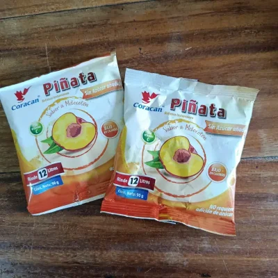 Refresco en polvo de melocotón