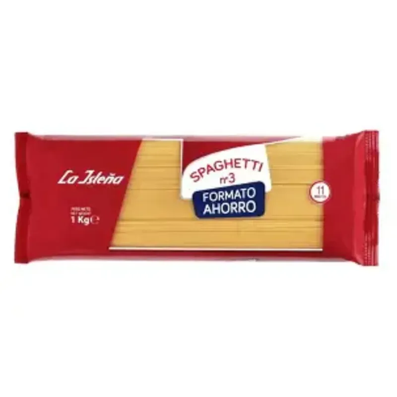 Espagueti marca La isleña 1 kg