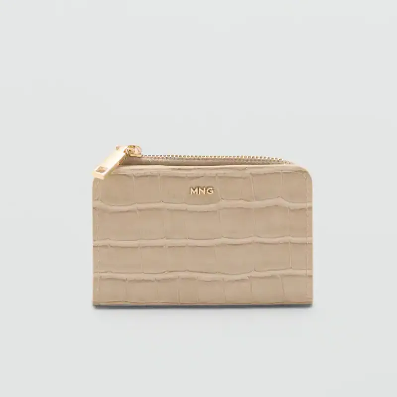 Billetera Mango efecto cocodrilo