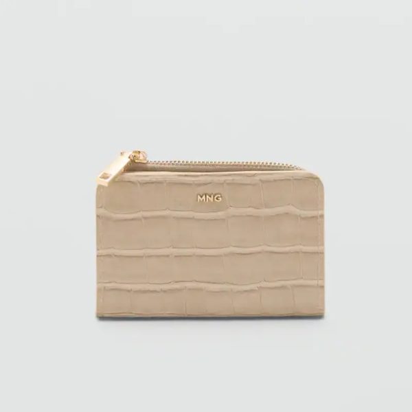 Billetera Mango efecto cocodrilo