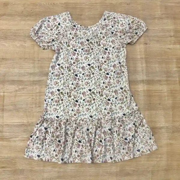 Vestido Mango con flores de colores