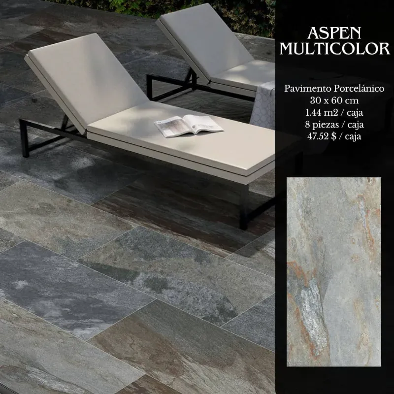 Porcelanato Aspen multicolor 30*60 3737000404