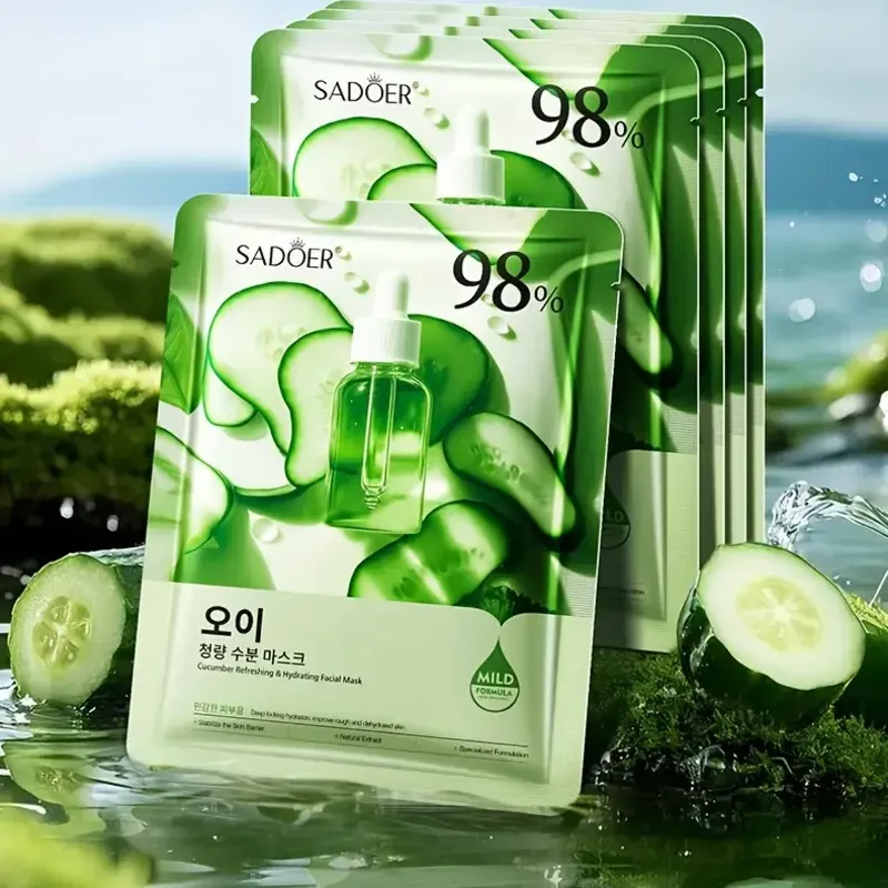 Mascarilla Facial Refrescante e Hidratante de Pepino
