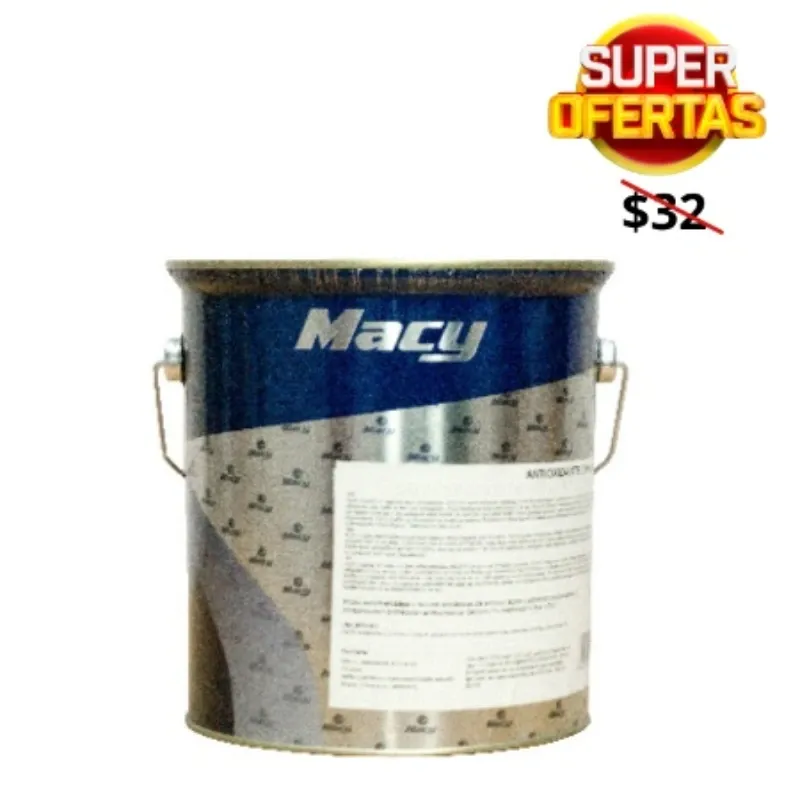 PINTURA ANTIOXIDANTE PROFESIONAL MACY ROJO 4 L