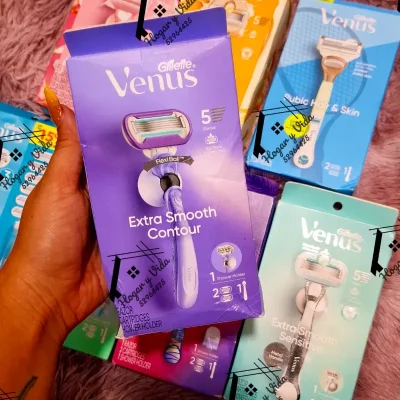 Cuchilla de afeitar para mujer Gillette Venus Deluxe Smooth Swirl (también conocida como Venus Extra Smooth Contour).