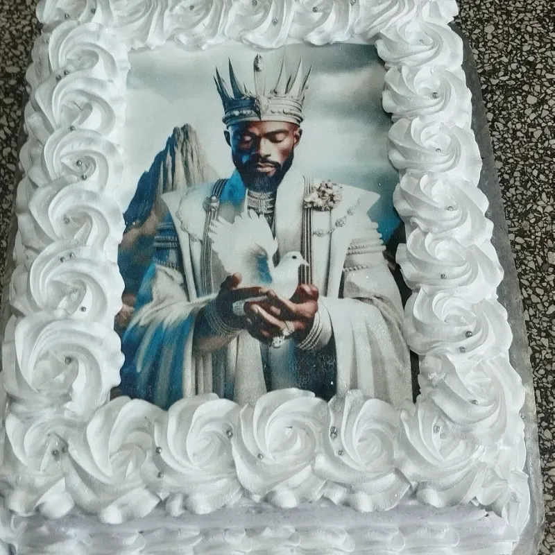 Rectangulares con papel comestible de tamaño bandeja