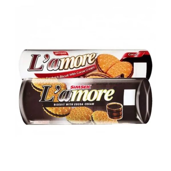 Galletas L'Amore Rellenas con Crema de Chocolate - 150 gramos *Crujientes y Exquisitas