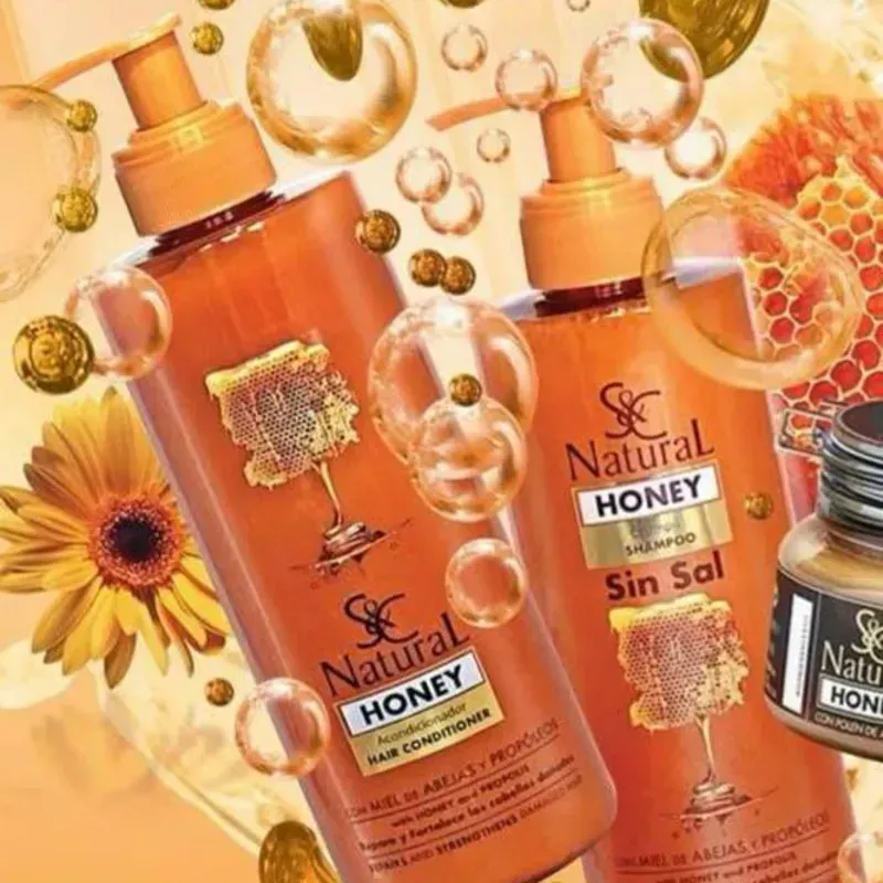 JUEGO DE SHAMPOO DE MIEL 400ML