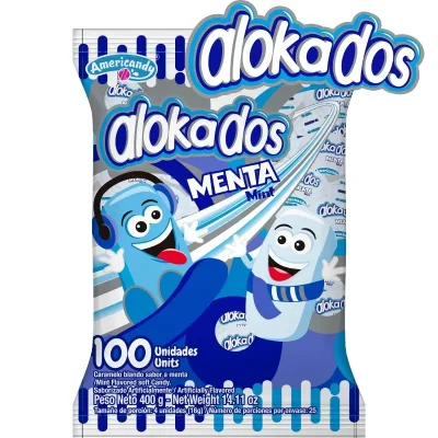 Caramelos alokados pqt varios sabores
