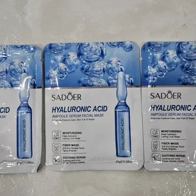 Mascarillas faciales con ácido hialurónico