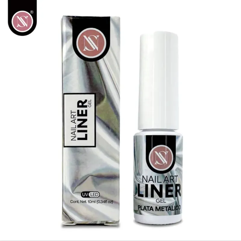 Liner Plateado Metálico