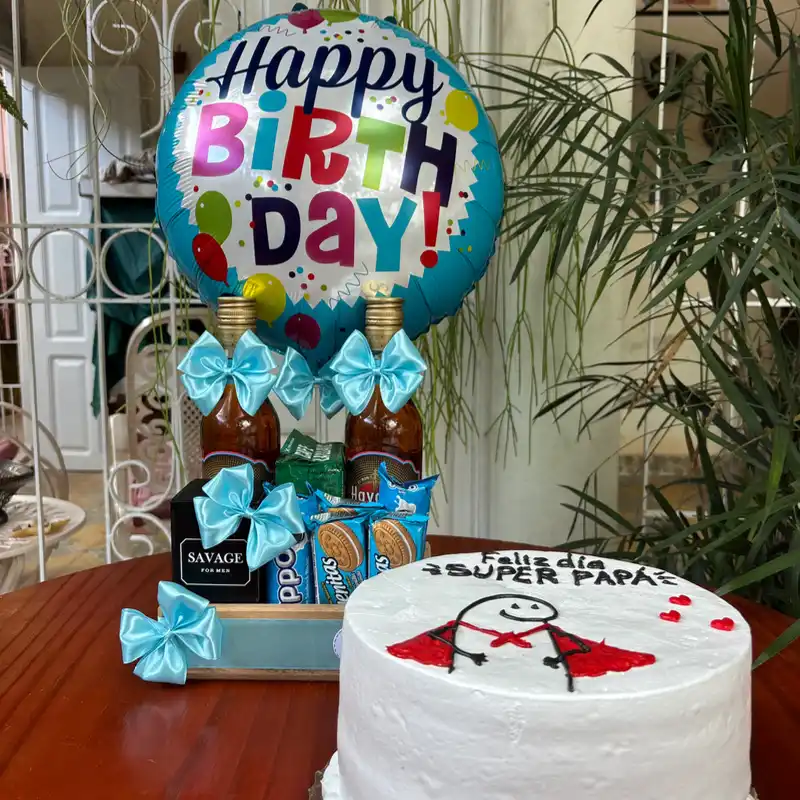 Caja de regalo + cake de capuchino