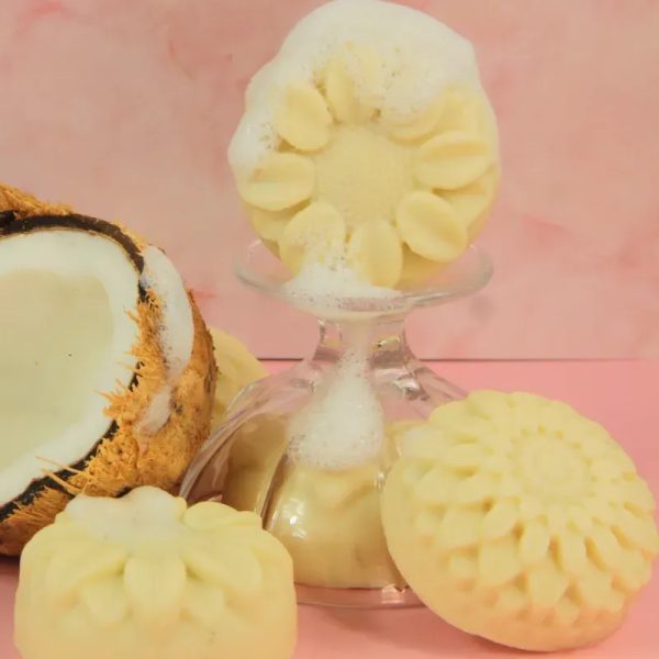 Jabón de leche de coco 100g