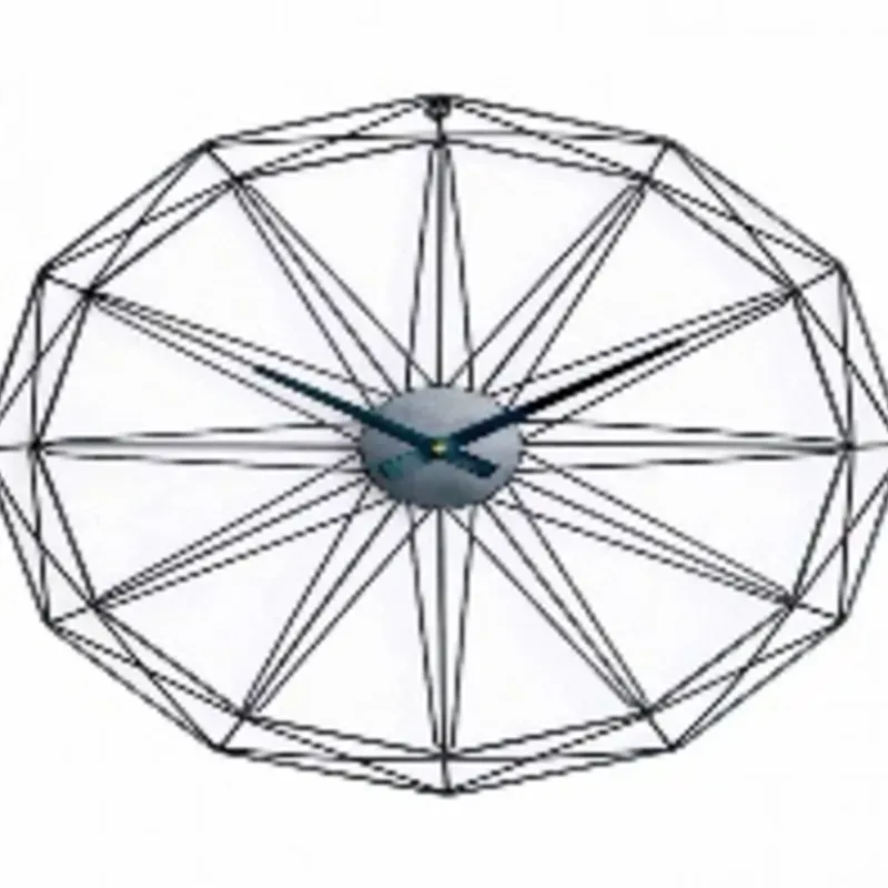 Reloj de Pared Moderno Negro Ø60cm Thinia Home