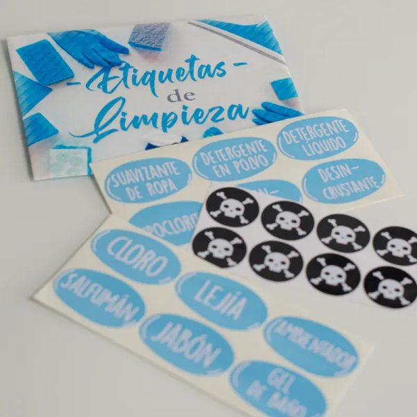 Etiquetas de limpieza