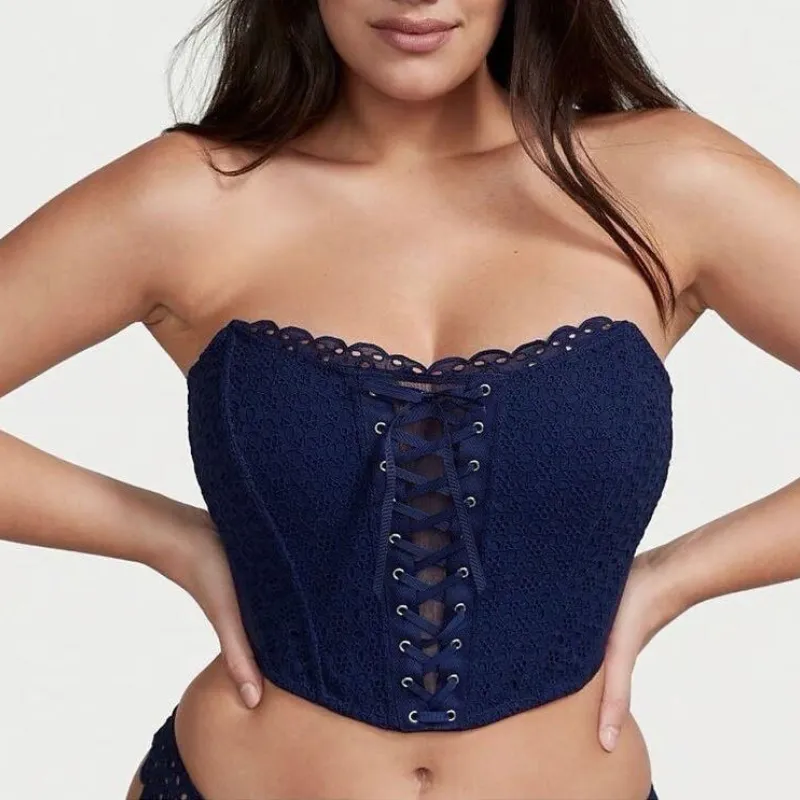 Corset azul oscuro Victoria’s secret