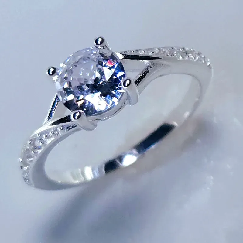 Anillo de compromiso en plata 925 #25