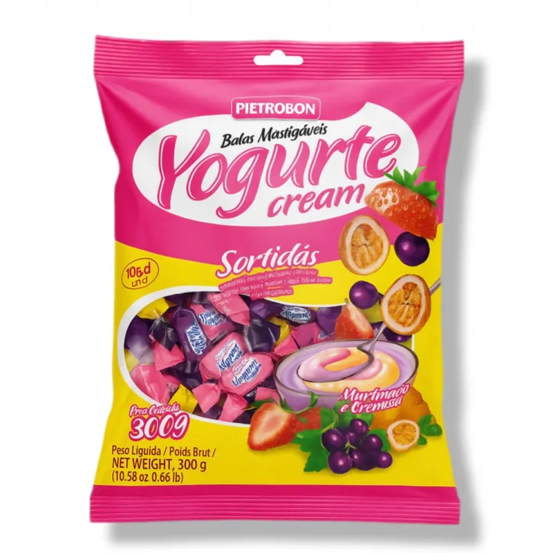 Caramelos masticables de yogur