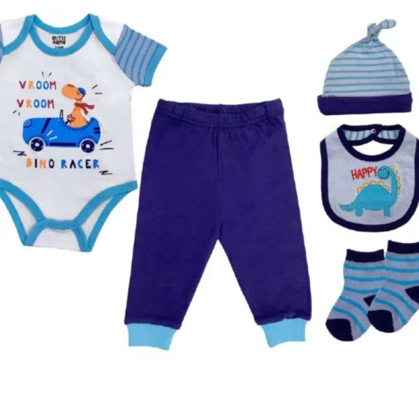 Conjunto para Bebé Temática Dino Racer